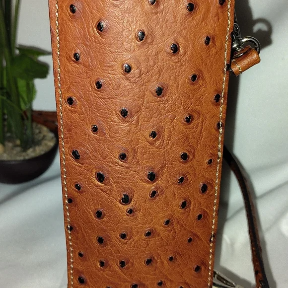 Genuine Leather Borse in Pelle Convertible Backpack Purse made in Italy Ostrich - Picture 10 of 14